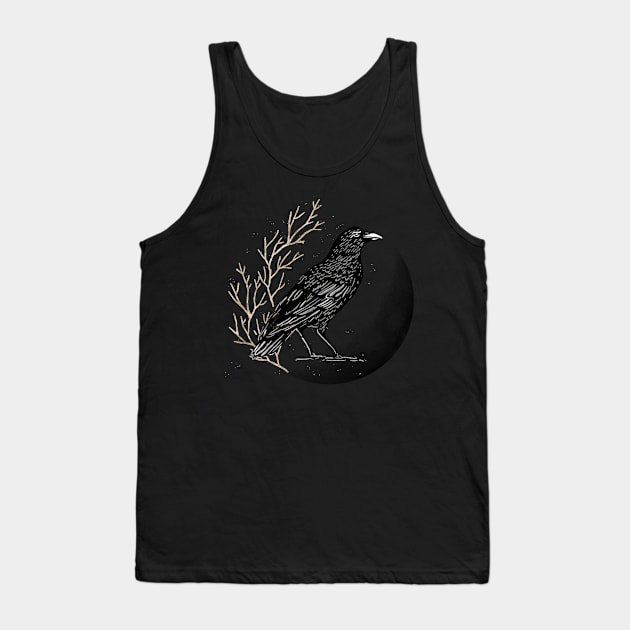 Raven Tank Top by Witchling Art